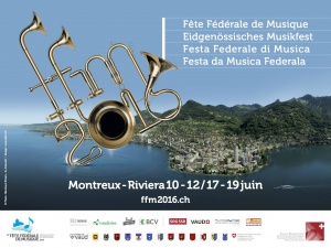 Plakat Eidgenössisches Musikfest Montreux