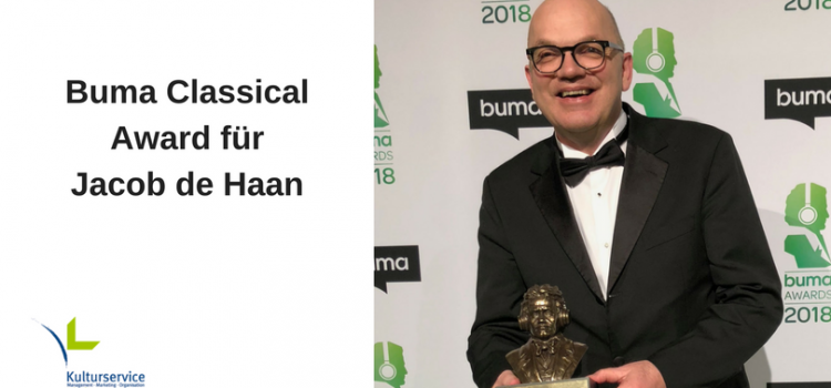 Jacob de Haan mit dem Buma Classical Award ausgezeichnet